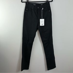 AG Adriano Goldschmied Alexxis Slim Distressed Jeans in Blackboard Size 27R